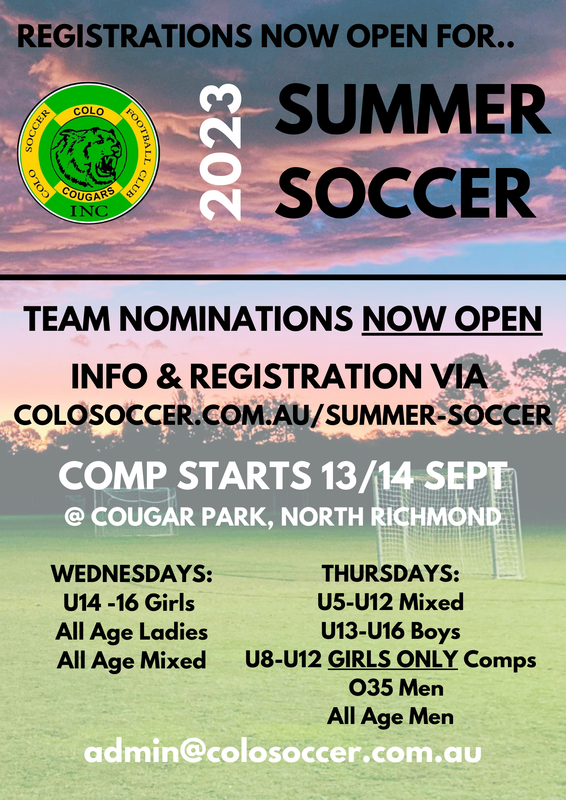 Summer soccer - Colo Cougars SFC