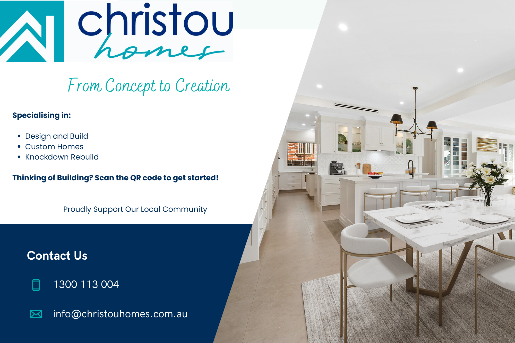 Advertising sign Christou Homes (1)